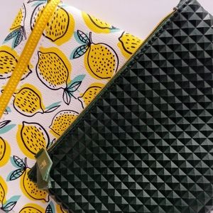 2 Bright Summer Make Up Bag Lot